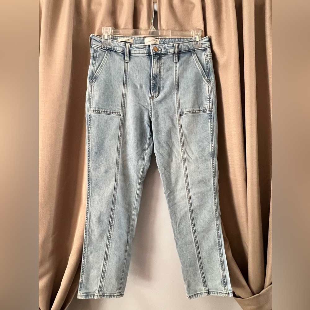 Light wash denim jeans